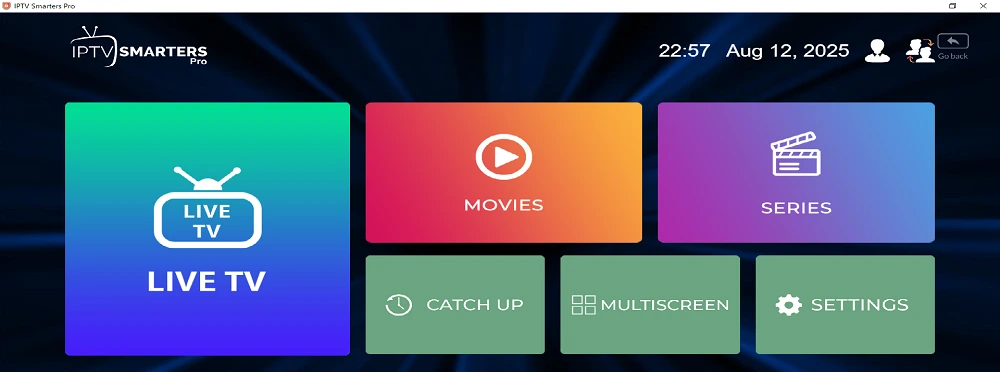 les chaines et les vod sur smarters pro