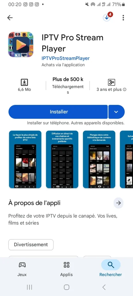 Télécharger IPTV Pro Stream Player 