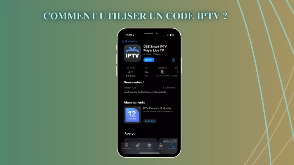 Comment utiliser un code IPTV ?