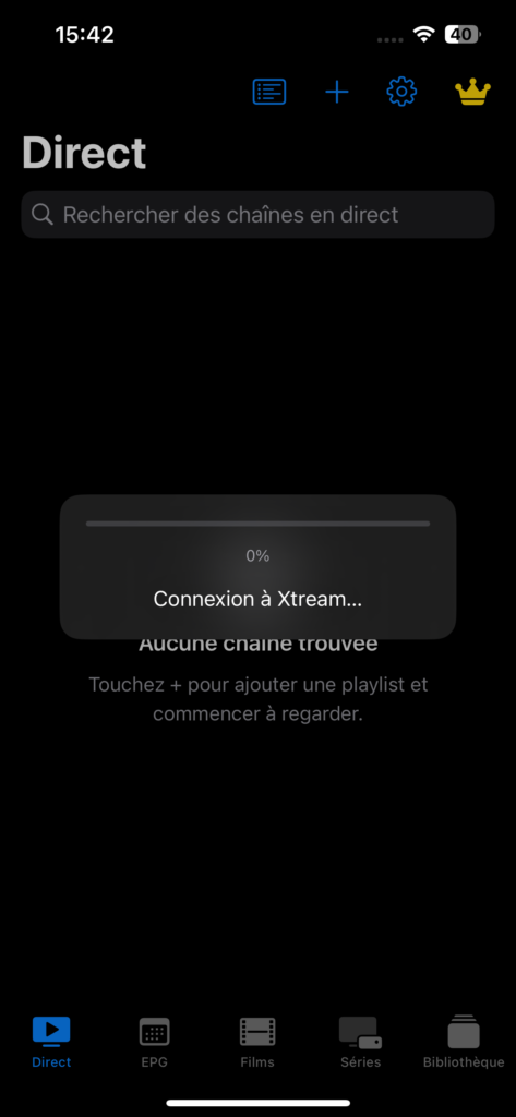 chargement du contenu